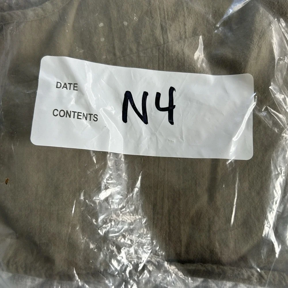 Olive Green Cotton Tank Top Boxy Cropped Minimalist Earthy Capsule Wardrobe M - Picture 8 of 8